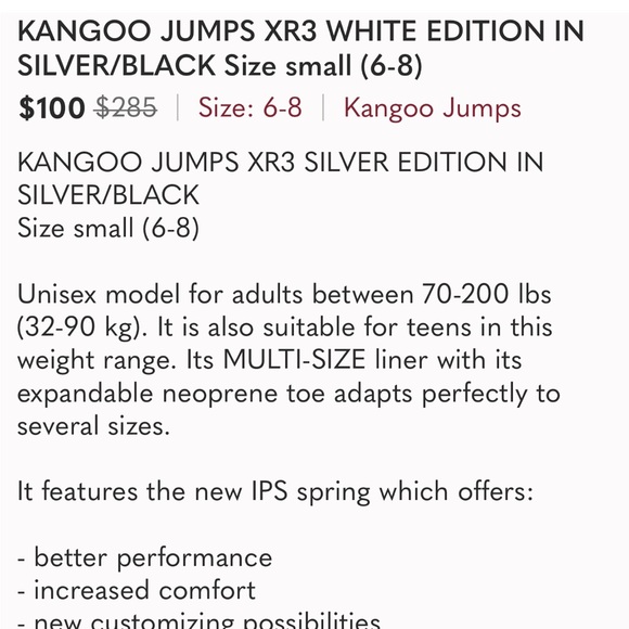 KANGOO JUMPS XR3 WHITE EDITION IN SILVER/BLACK Size small (6-8) - Picture 7 of 11